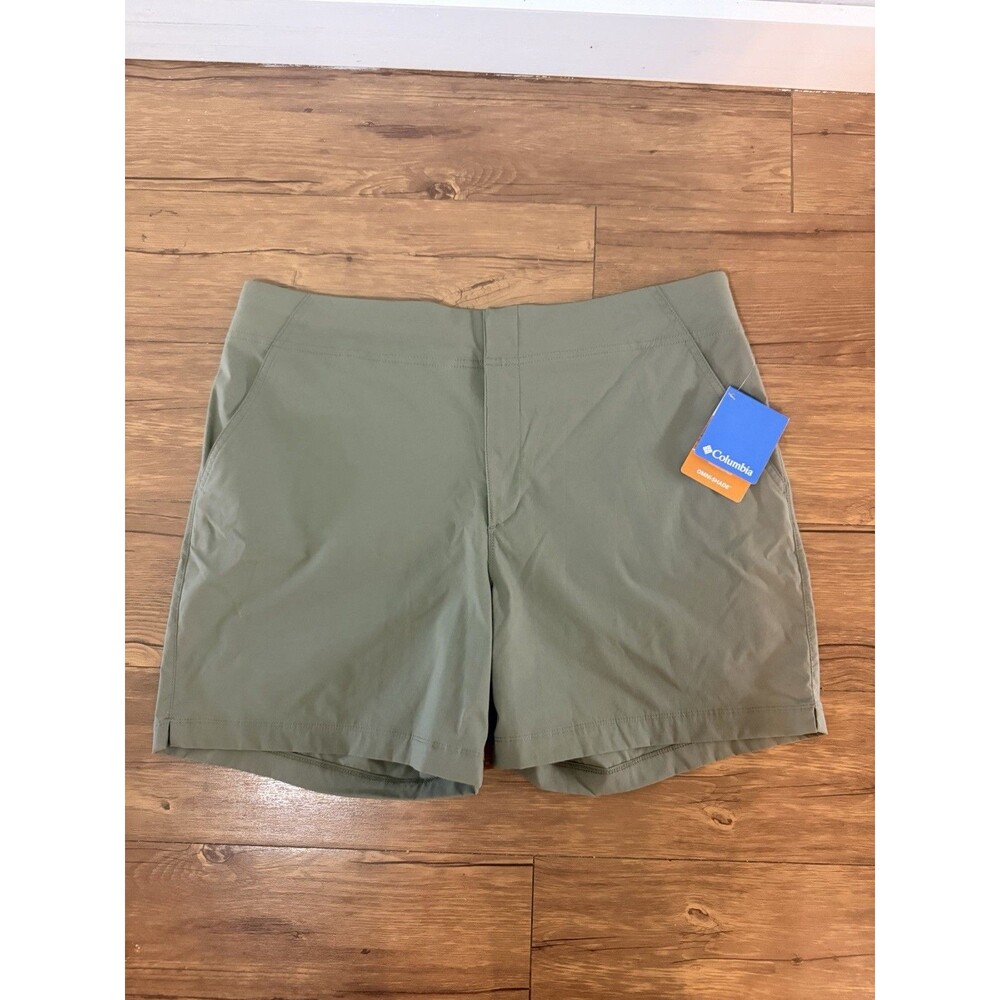 Columbia Women's Climber Canyon Shorts 6" Inseam Size 16 Olive Green Hiking